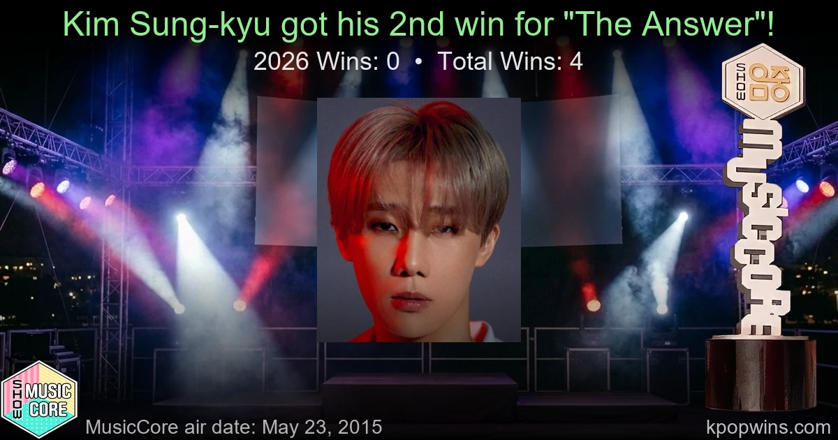 Kim Sung-kyu - The Answer